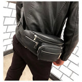 Multifunction Leather Waist Bag for Women Girls Men