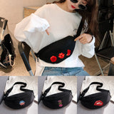 Youth Lip Printing Waist Bag for Running and Cycling