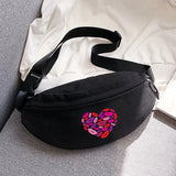 Youth Lip Printing Waist Bag for Running and Cycling