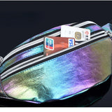 Women Waist Bag PU Leather Crossbody Bags Fanny Pack Ladies Chest Belt Bag