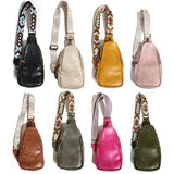 Leopard Print Waist Bag Waterproof Zipper Chest Bag