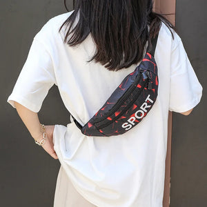 Women Waist Bag Purse Large Phone Belt Pouch Oxford Travel Fanny Pack