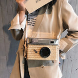 Women Waist Bag Straw Chain Packs Shoulder Bag