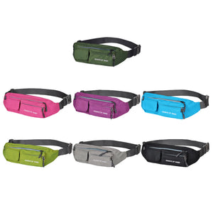 Unisex Waist Bag Solid Chest Pack Outdoor Running Fitness Bum Purse