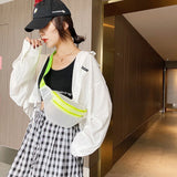 Women Transparent Waist Bag Large Phone Belt Pouch Travel Fanny Pack