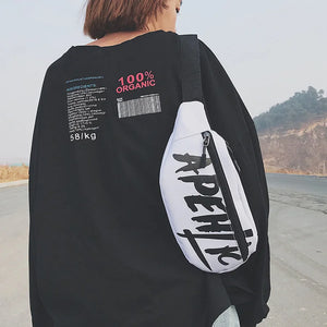 Canvas Waist Bag Unisex Chest pack High Capacity Belt Fanny pack