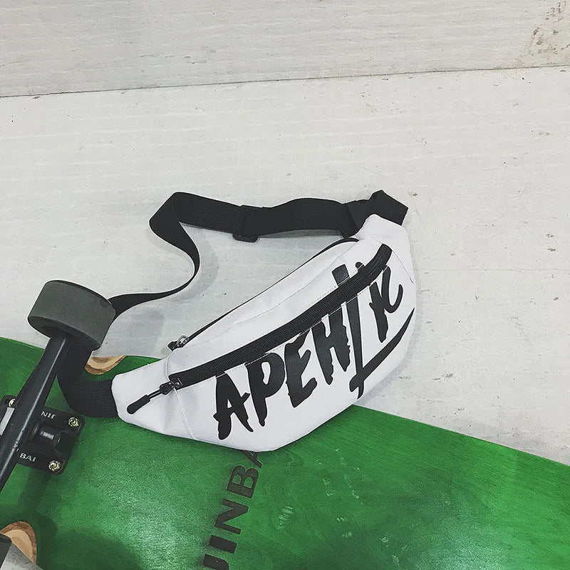 Canvas Waist Bag High Capacity Belt Fanny pack Kidney Female Wallet YB094