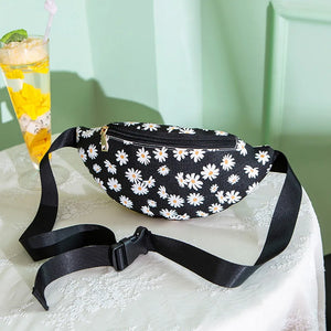 Waterproof Flower Waist Bag Fanny Pack Girls Sling Mobile Phone Pouch