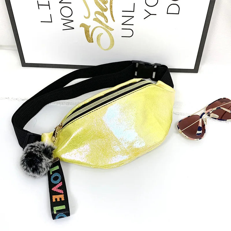 Women Waist Bag Zipper Chest Bag Female Banana Bag Money Pouch Travel Shoulder P
