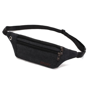 Women Waist Bag Zipper Fanny Pack Chest Bag Outdoor Sports Crossbody Bag