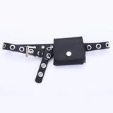 Women Waist Belt Bag Leather Ladies Waist Pack Dress Skirt Decoration