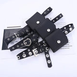 Women Waist Belt Bag Leather Ladies Waist Pack Dress Skirt Decoration