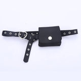 Women Waist Belt Bag Leather Ladies Waist Pack Dress Skirt Decoration