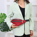 Women Waist Pack Bags Plaid Fanny Packs Casual Female Shoulder Chest Bags