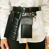 Women Waist Pack Leather Fanny Pack Crossbody Bags Casual Chest Pack