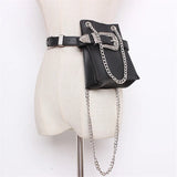 Serpentine Fanny Pack for Women Chain Messenger Bag Belt Bag Plus Size