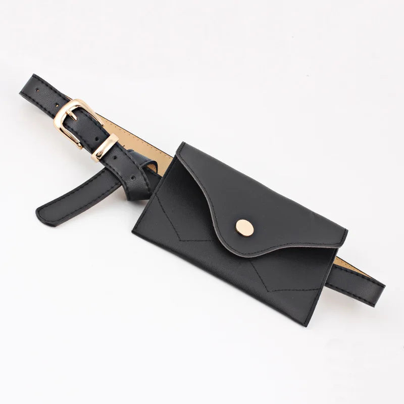 Women Waist Pack PU Fanny Pack Lady Casual Chest Pack Female Purse