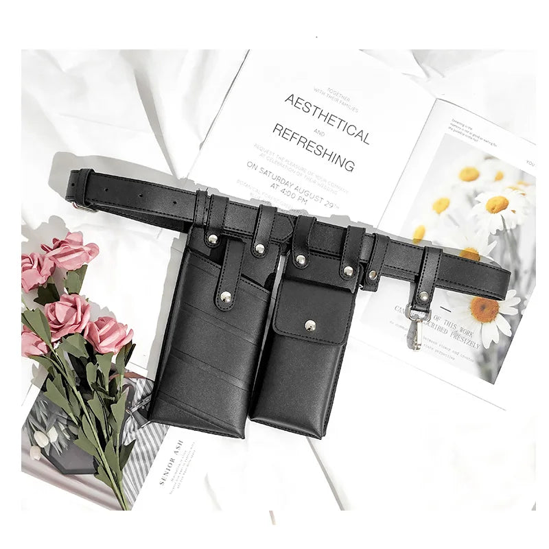 Women Waist Pack PU Leather Fanny Pack Belt Bag Crossbody Bags