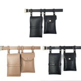 Women Waist Pack PU Leather Fanny Pack Ladies Belt Bag Crossbody Bags