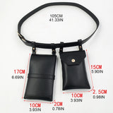 Women Waist Pack PU Leather Fanny Pack Ladies Belt Bag
