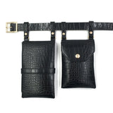 Women Waist Pack PU Leather Fanny Pack Ladies Belt Bag Crossbody Bags