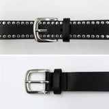 Women Waist Pack PU Leather Fanny Pack Punk Belt Bag Crossbody Bags