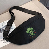Monster Printing Waist Pack Crossbody Bag Mini Bag Belt Bag
