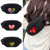 Love Print Waist Pack Letter Belt Bag Crossbody Chest Pouch Unisex Fanny Pack