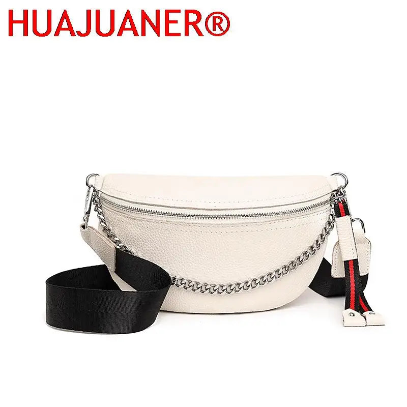 Leather Waist Pack Fanny Belt Bag Shoulder Crossbody Pouch