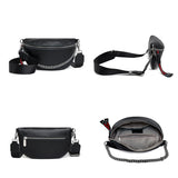 Leather Waist Pack Fanny Belt Bag Messenger Chest Crossbody Pouch