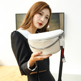 Leather Waist Pack Fanny Belt Bag Messenger Chest Crossbody Pouch