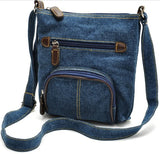 Women Waist Packs Casual Shoulder Denim Bag Adjustable Strap Pocket