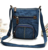 Women Waist Packs Casual Shoulder Denim Bag Adjustable Strap Pocket