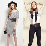 Women Waist Packs Leather PU Female Adjustable Belt Bag Waist Wallet P