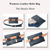 Women Waist Packs Leather PU Female Adjustable Belt Bag Waist Wallet P