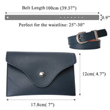 Women Waist Packs Leather PU Female Adjustable Belt Bag Waist Wallet P