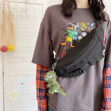 Canvas Waist Pack Unisex Travel Fanny Pack Streetwear Style