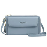Women Wallet Double Zipper Female Shoulder Bag Top Cell Phone Pocket Bags