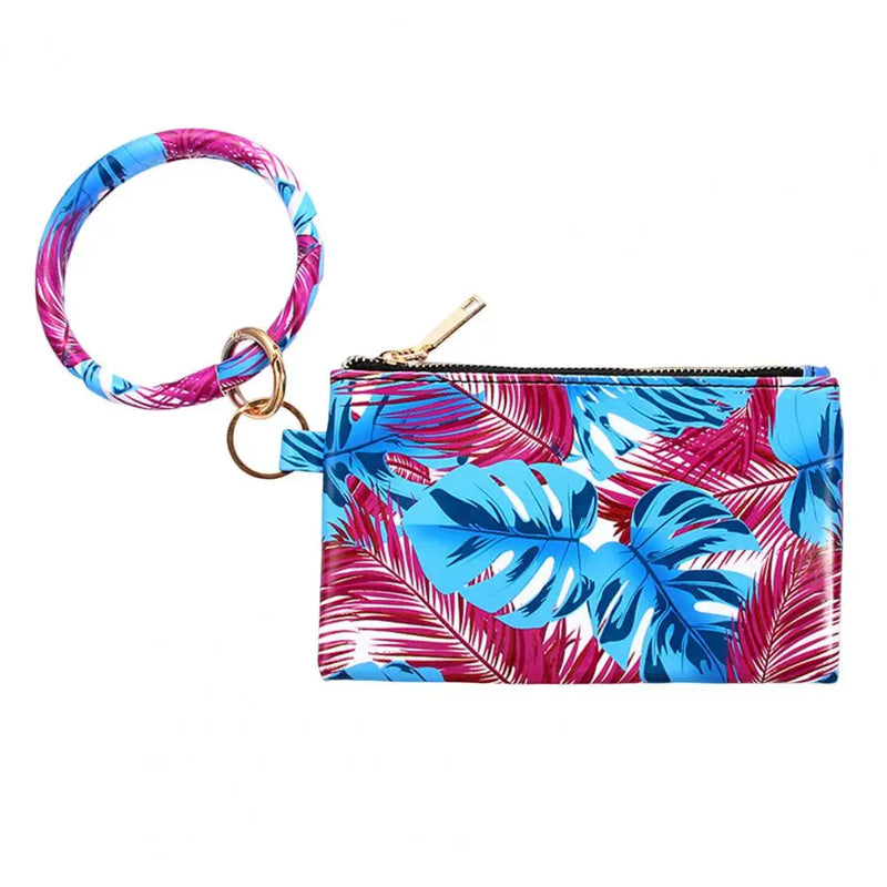 Women's Printed Zip Clutch Wallet Phone Bag