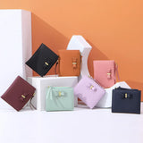 Bow Women Small Leather Wallet Zipper Purses Lady Purse