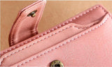 Retro Oil Wax Cowhide Women Wallet Short Zipper Small Coin Purse