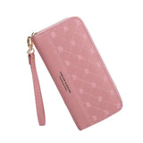 Embroidered Long Crown Zipper Women Wallet