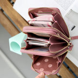 Women Wallet Shoulder Mini Leather Bags Card Holders Wallet Handbag