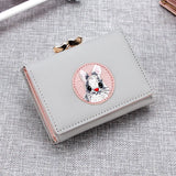 Small Rabbit Wallet Short PU Leather Solid Wallets Portefeuille Female