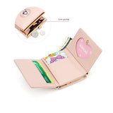 Small Rabbit Wallet Short PU Leather Solid Wallets Portefeuille Female