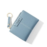 Small Zipper Wallet PU Leather Short Female Purse Clutch