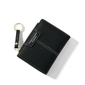 Small Zipper Wallet PU Leather Short Female Purse Clutch