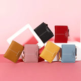 Small Zipper Wallet PU Leather Short Female Purse Clutch
