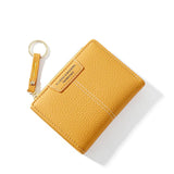 Small Zipper Wallet PU Leather Short Female Purse Clutch