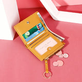 Small Zipper Wallet PU Leather Short Female Purse Clutch